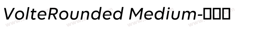 VolteRounded Medium字体转换